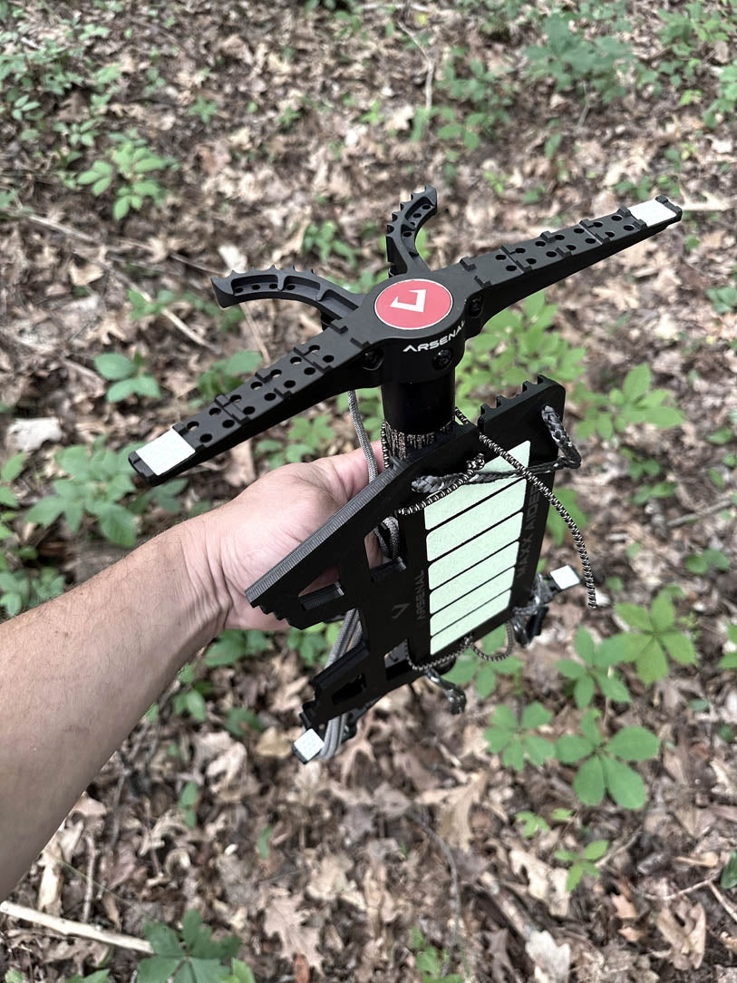 3-Step Climbing Stick Aider With Durable Carabiners, Webbing