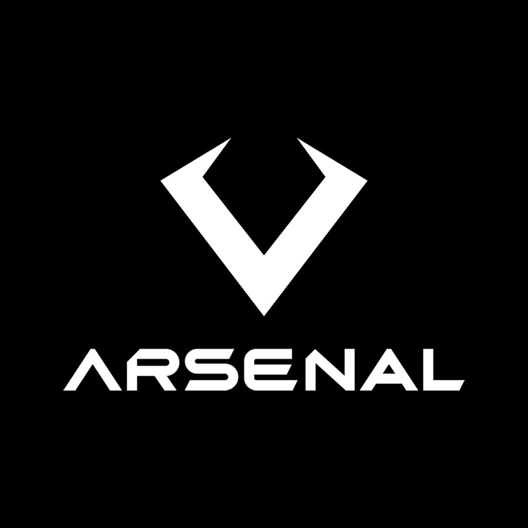 Logo White Vinyl Sticker - Hunt Arsenal -