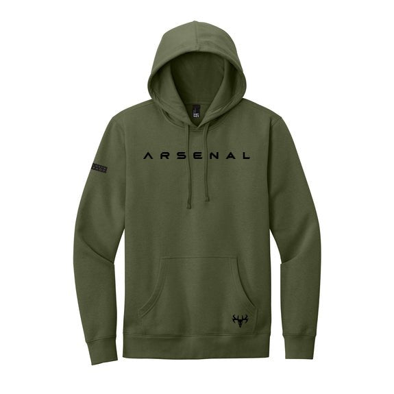 WORDMARK HOODIE - OLIVE - Hunt Arsenal -