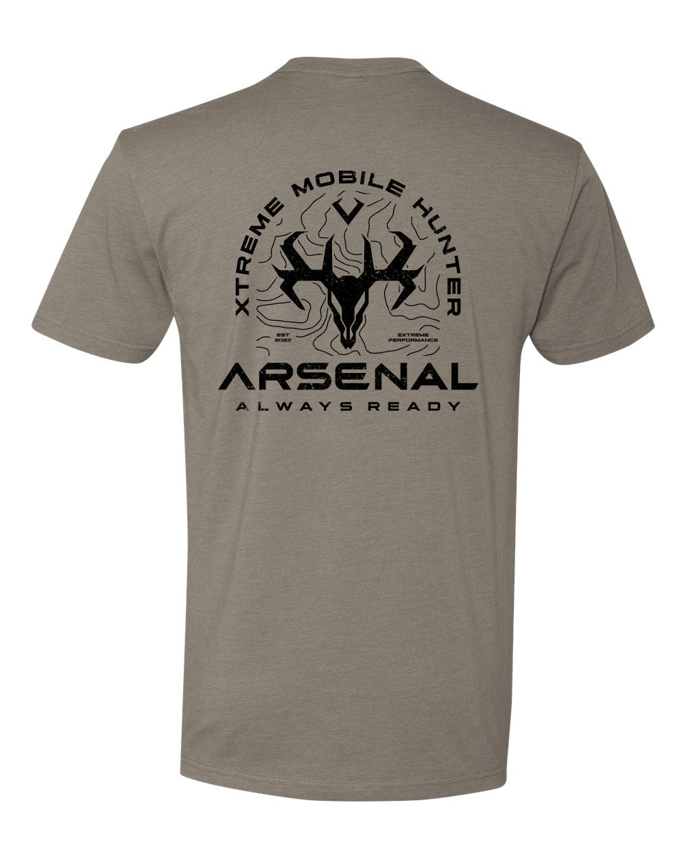 XTREME MOBILE HUNTER TEE - WARM GRAY - Hunt Arsenal -